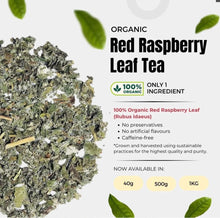 Load image into Gallery viewer, Organic Red Raspberry Leaf Tea